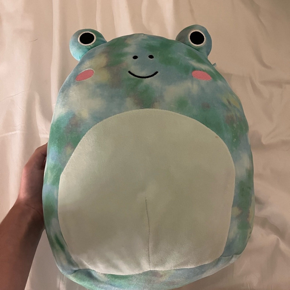 tye dye frog squishmallow